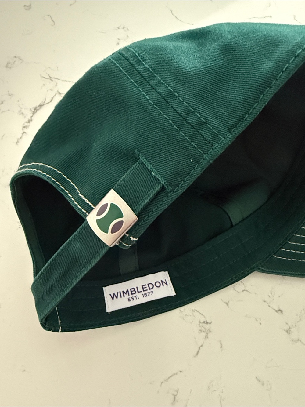 NWOT Wimbledon official HAT The Championships Dark Green Baseball Cap tennis - Picture 2 of 3